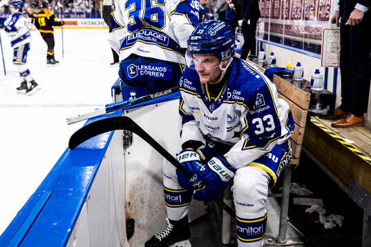 Leksands Olle Strandell deppar