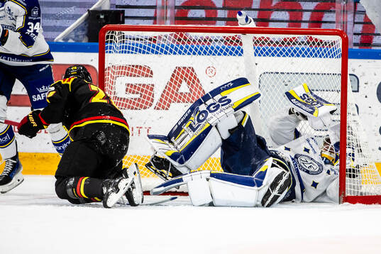 Leksands målvakt Marcus Gidlöf