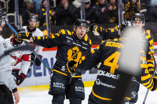 Skellefteås Andreas Johnson jublar