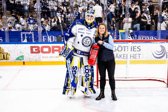 Leksands målvakt Marcus Gidlöf utsedd till matchens lirare