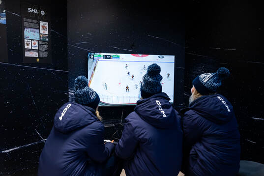 Deltagare spelar TV-spel