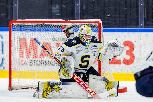 Södertäljes målvakt Love Härenstam