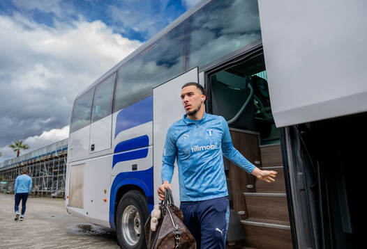 Andrej Djuric of Malmö FF arrives
