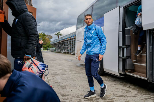 Jovan Milosavljevic of Malmö FF arrives