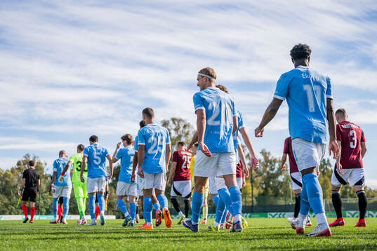 Erik Botheim and Emmanuel Ekong of Malmö FF