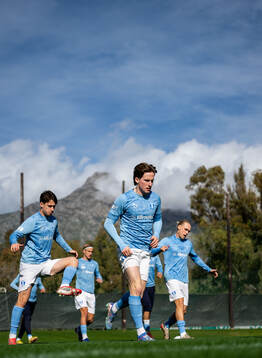 Kenan Busuladzic and Johan Karlsson of Malmö FF
