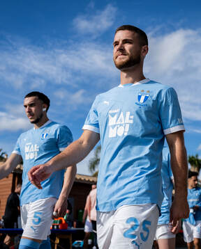 Andrej Djuric and Gabriel Busanello of Malmö FF