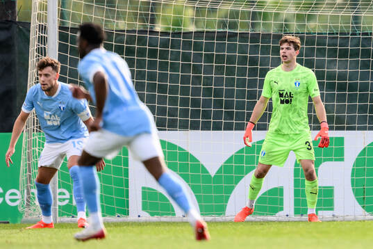 Goalkeeper Melker Ellborg of Malmö FF