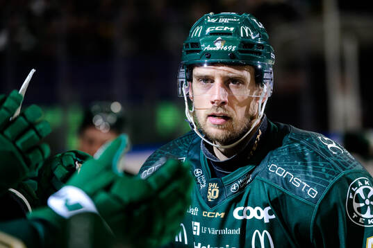 Färjestads Filip Roos jublar