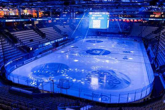 Interör vy från Vida arena