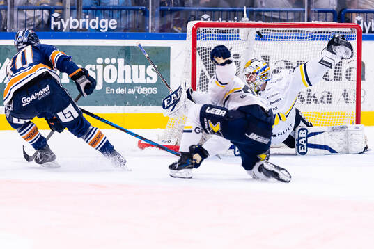 Växjös Dennis Rasmussen gör mål 3-0 bakom HV71s