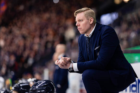 HV71s tränare Anton Blomqvist