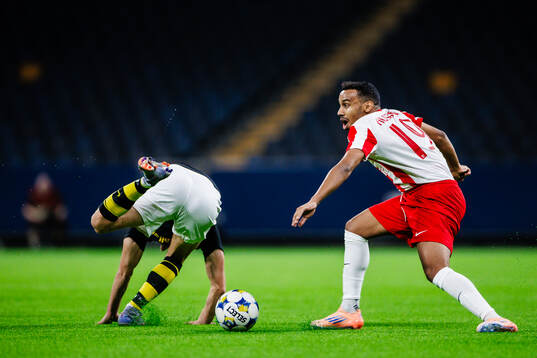 AIKs Amel Mujanic och Degerfors Bilal Hussein