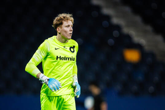 Degerfors målvakt Rasmus Forsell