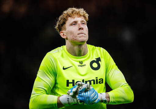 Degerfors målvakt Rasmus Forsell