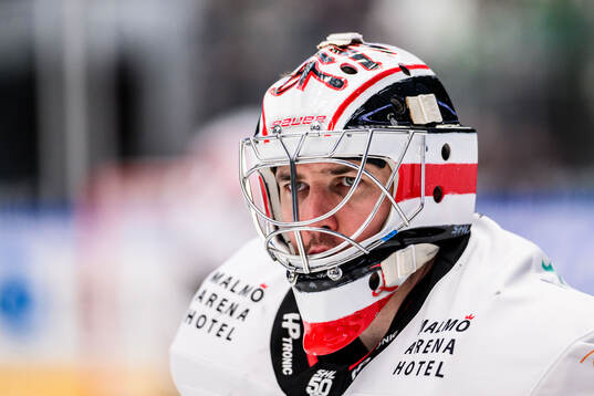 Malmö Redhawks målvakt Marek Langhamer
