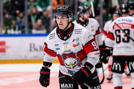 Malmö Redhawks Axel Sundberg jublar