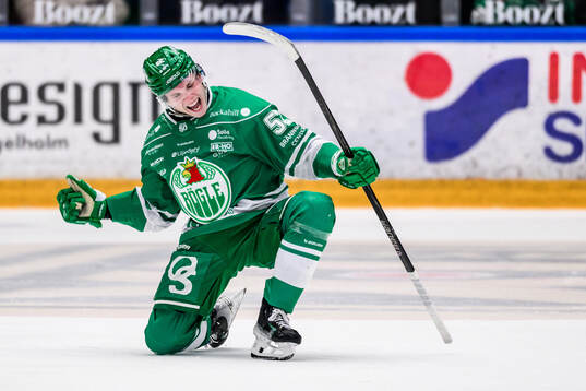 Rögles Felix Nilsson jublar