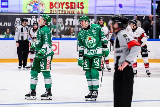 Rögles Fredrik Olofsson och Lubos Horky deppar