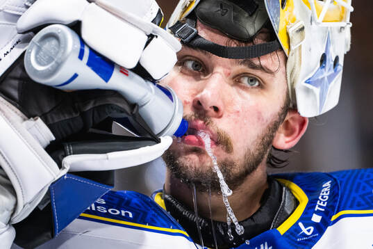Leksands målvakt Marcus Gidlöf