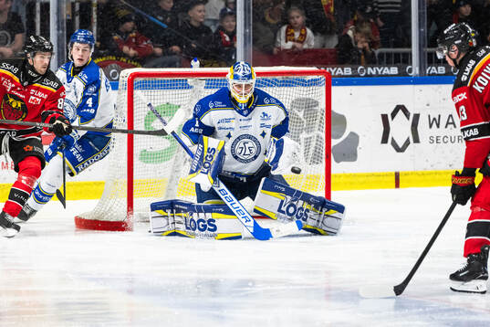 Leksands målvakt Marcus Gidlöf