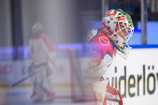 Frölundas målvakt Lars Johansson och målvakt Tobias