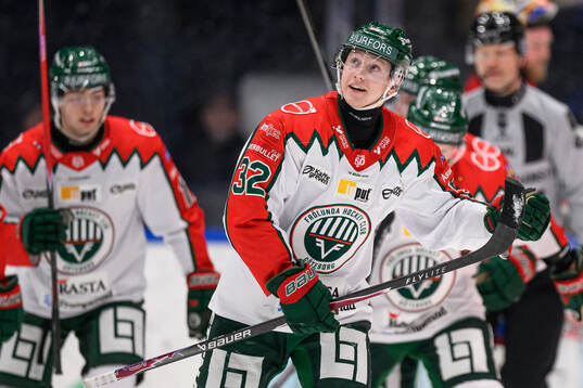 Frölundas Noah Hasa jublar