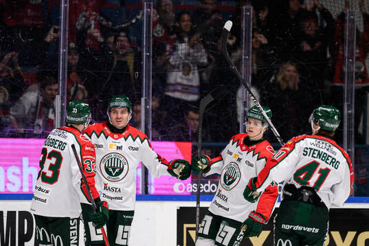 Frölundas Max Lindholm jublar
