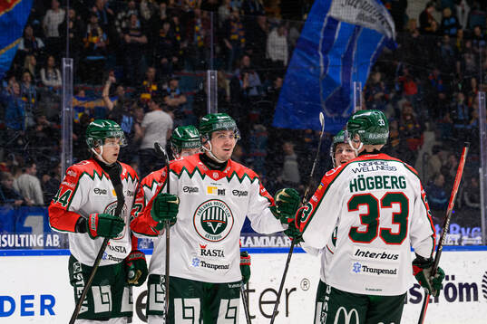Frölundas Max Lindholm jublar