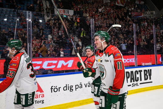 Frölundas Max Lindholm jublar