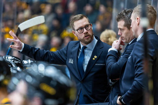 Skellefteås tränare Andreas Falk och Daniel Hermansson