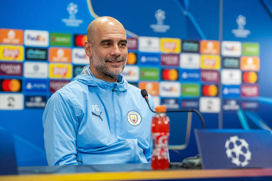 Pep Guardiola, head coach of Manchester City