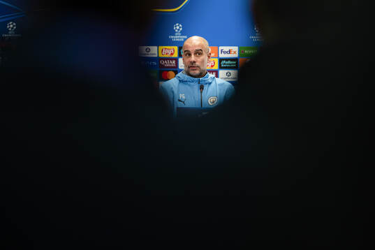 Pep Guardiola, head coach of Manchester City