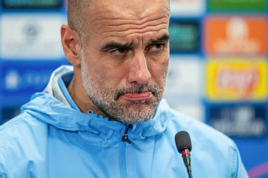 Pep Guardiola, head coach of Manchester City
