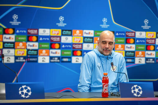 Pep Guardiola, head coach of Manchester City