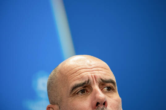 Pep Guardiola, head coach of Manchester City
