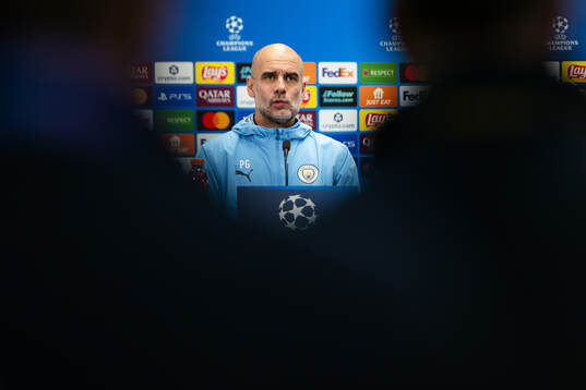Pep Guardiola, head coach of Manchester City