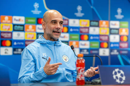 Pep Guardiola, head coach of Manchester City
