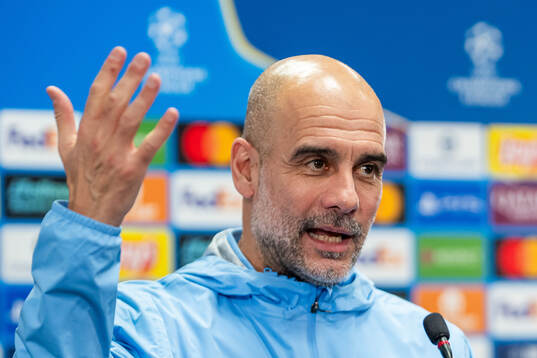 Pep Guardiola, head coach of Manchester City