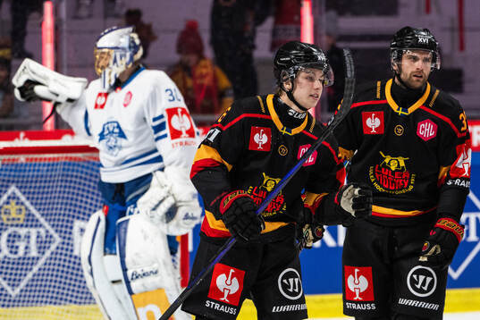 Isac Hedqvist of Luleå celebrates
