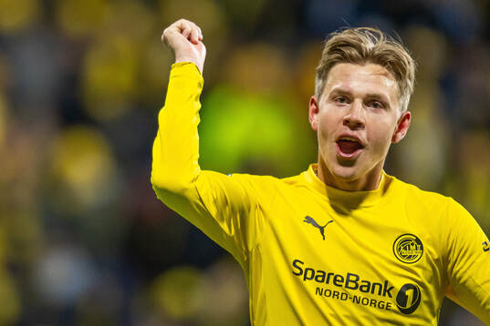 Jens Petter Hauge of Bodø/Glimt celebrates