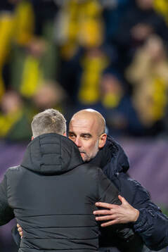 Head coach Kjetil Knutsen of Bodø/Glimt and head coach Pep