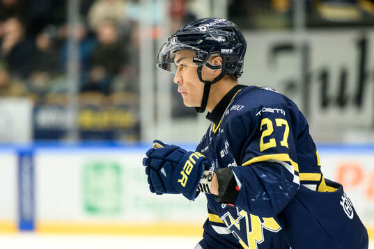 HV71s Jonathan Ang jublar