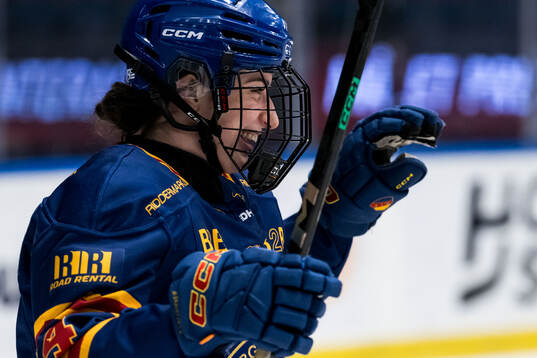 Djurgårdens Barbora Bartakova jublar