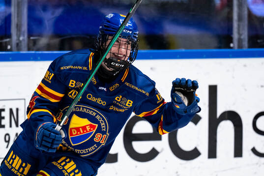 Djurgårdens Barbora Bartakova jublar