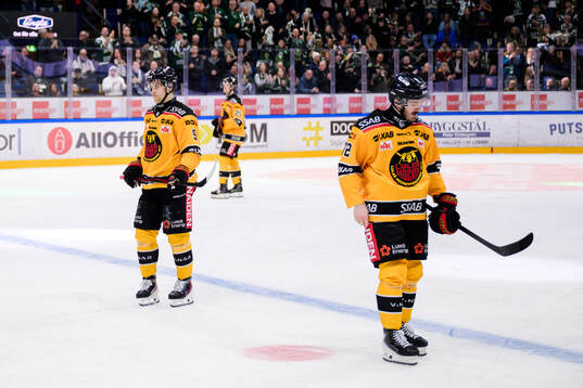 Luleås Heikki Liedes och Ben Tardif deppar