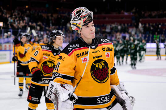 Luleås målvakt Matteus Ward deppar