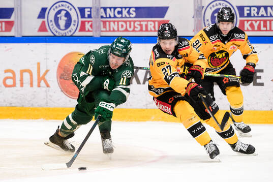 Färjestads Joakim Nygård och Luleås Oskari Laaksonen