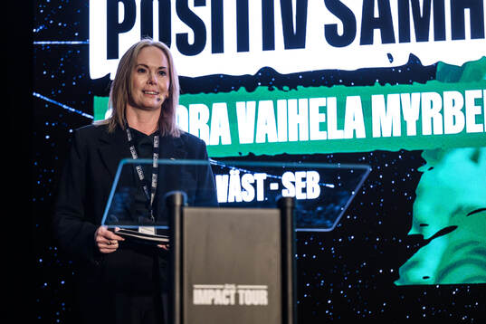Sandra Vaihela Myrberg – Regionchef Väst, SEB på scenen