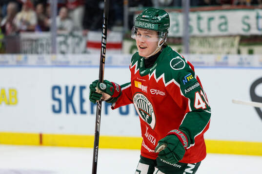 Frölundas Ivar Stenberg jublar